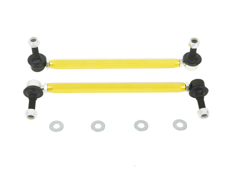 Whiteline 18-19 Kia Stinger Front Sway Bar Link Assembly Heavy Duty Adjustable Steel Ball - eliteracefab.com