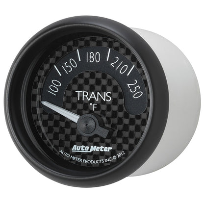 Autometer GT Series 52mm Short Sweep Electronic 100-250 Deg F Transmission Temperature 8049
