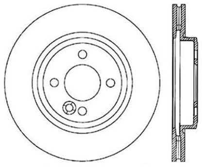 StopTech 02-07 Mini Cooper/Cooper S Slotted & Drilled Right Front Rotor Stoptech