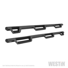 Load image into Gallery viewer, Westin 99-16 Ford F-250/350/450/550 CC (6.75ft Bed) HDX Drop Whl to Whl Nerf Step Bars - Text Blk - eliteracefab.com