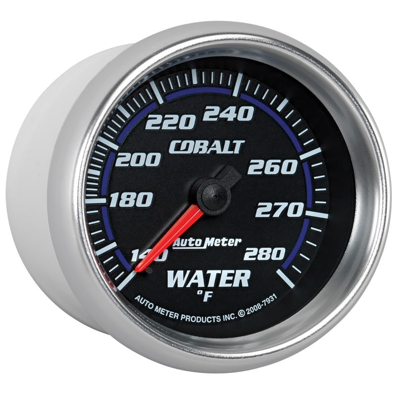 Autometer Cobalt 66.7mm 140-280 degree F. Water Temprature  Gauge 7931