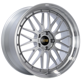 BBS LM 20x9 5x120 ET20 Diamond Silver Center Diamond Cut Lip Wheel -82mm PFS/Clip Required