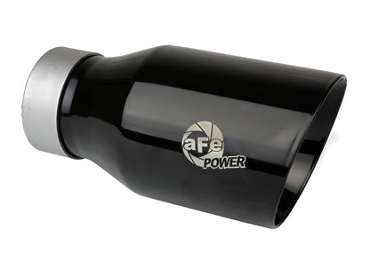 aFe Large Bore-HD 3in 409SS DPF-Back 20-21 GM Trucks L6-3.0L (td) LM2 - Black Tip aFe