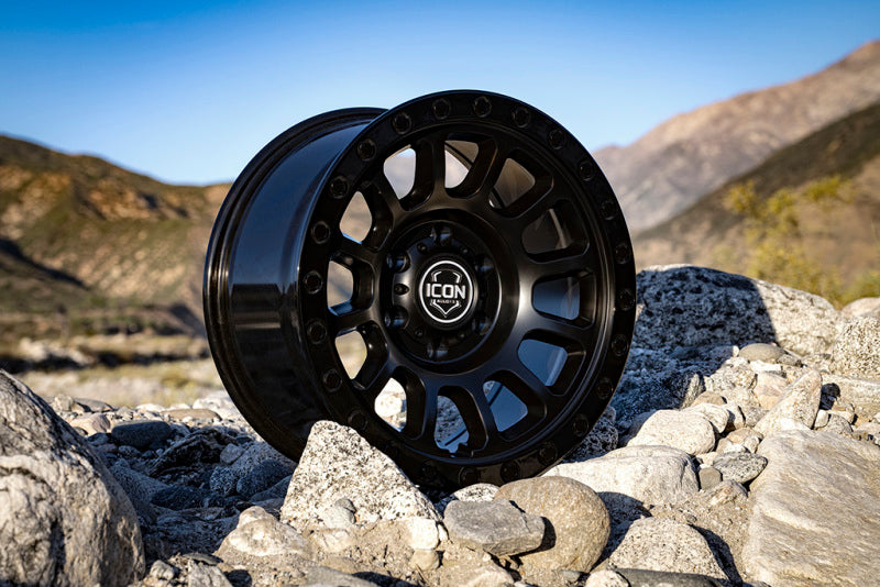 ICON Hulse 17 X 8.5 6 X 120 0mm Offset 4.75in BS Double Back