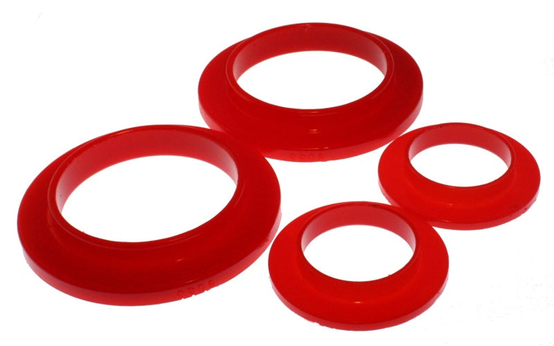 Energy Suspension 79-04 Ford Mustang SVO Red Rear Spring Upper & Lower Isolator Set - eliteracefab.com