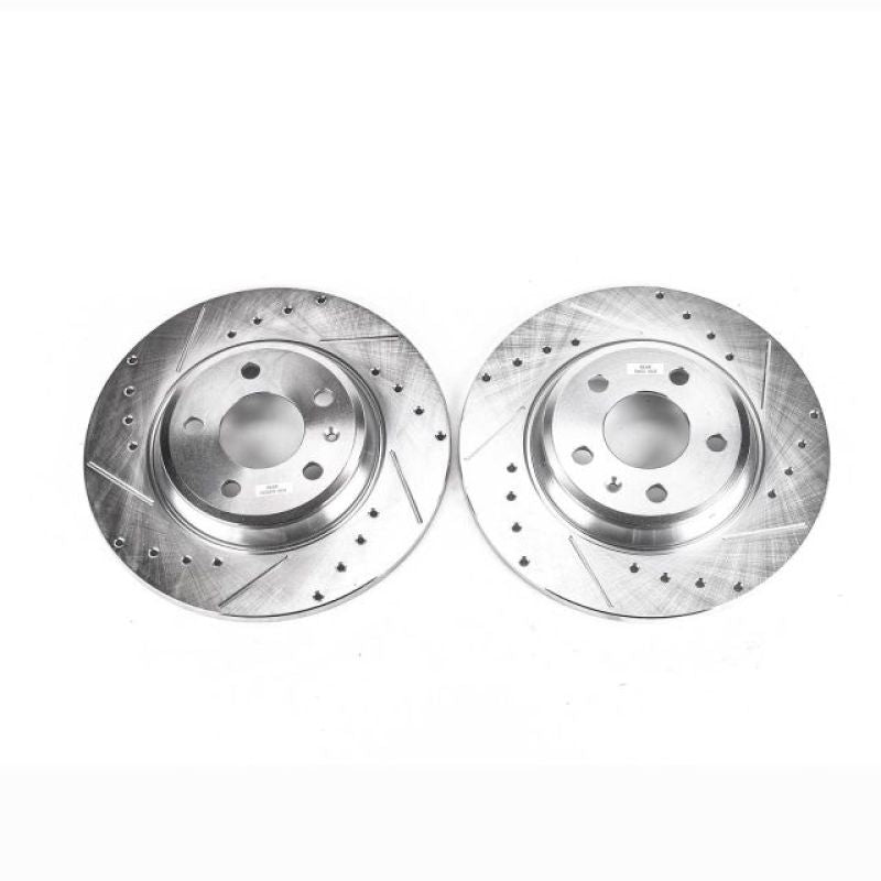 Power Stop 09-19 Audi A4 Rear Evolution Drilled & Slotted Rotors - Pair PowerStop