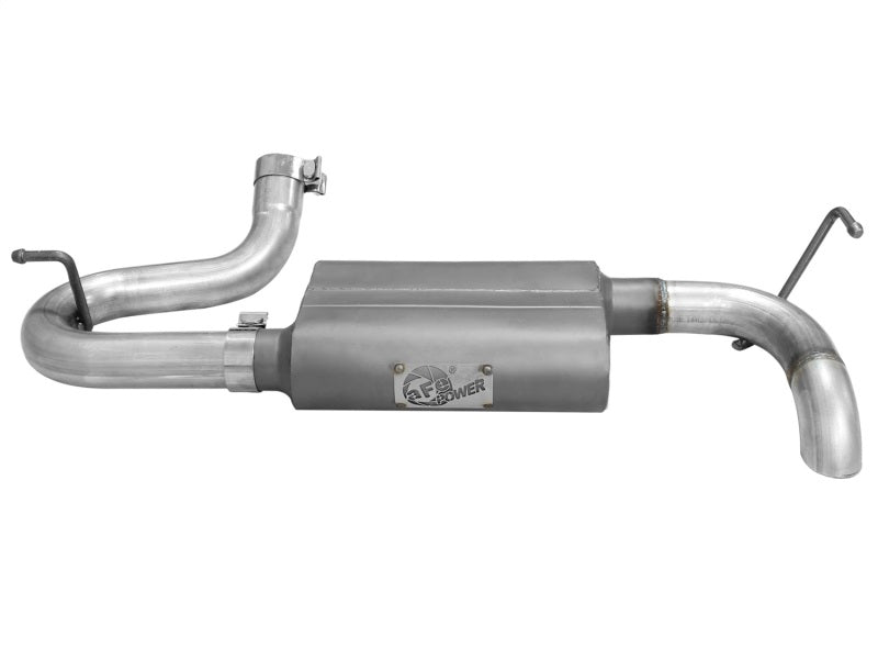 aFe Scorpion Exhaust System Axle Back Aluminized Hi-Tuck 07-17 Jeep Wrangler JK V6 3.6/3.8L - eliteracefab.com