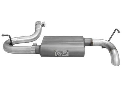 aFe Scorpion Exhaust System Axle Back Aluminized Hi-Tuck 07-17 Jeep Wrangler JK V6 3.6/3.8L - eliteracefab.com