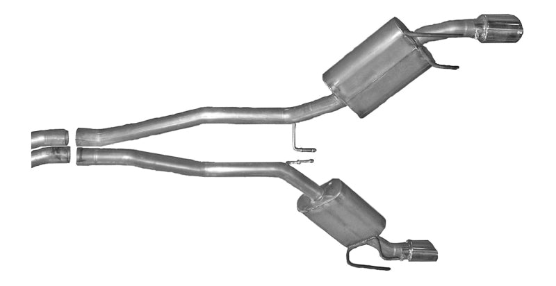 Gibson 2010 Chevrolet Camaro SS 6.2L 2.25in Cat-Back Dual Exhaust - Aluminized Gibson