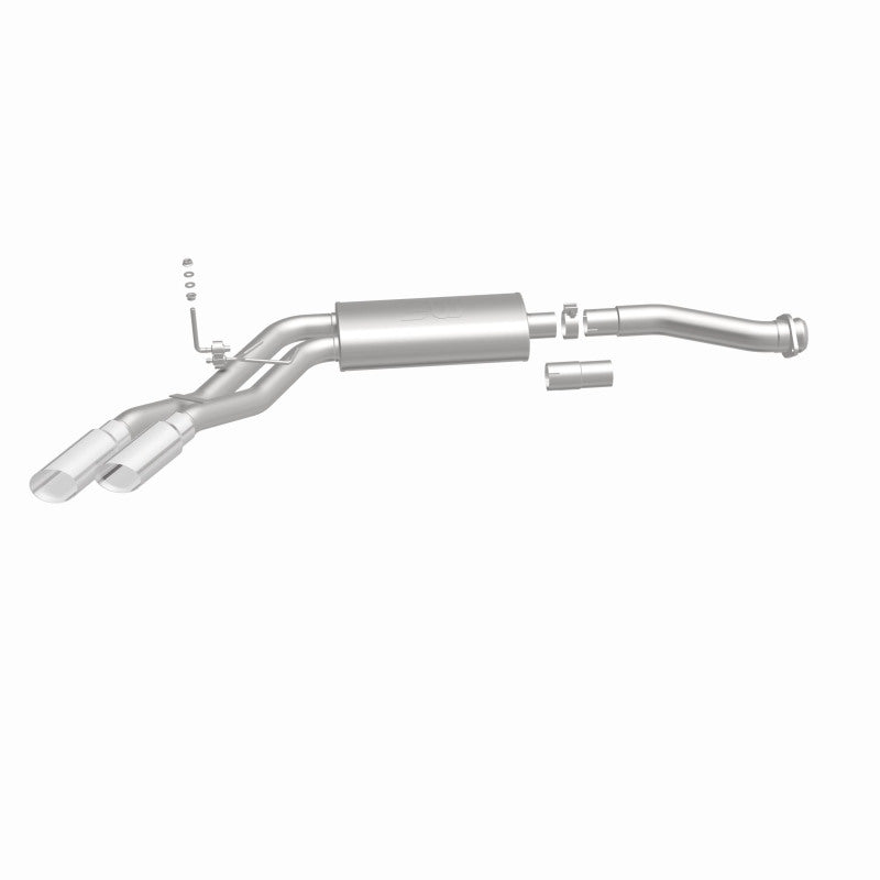 MagnaFlow 11-13 Ford F-150 Pickup Dual Same Side Before P/S Rear Tire Stainless CatBack Perf Exhaust Magnaflow