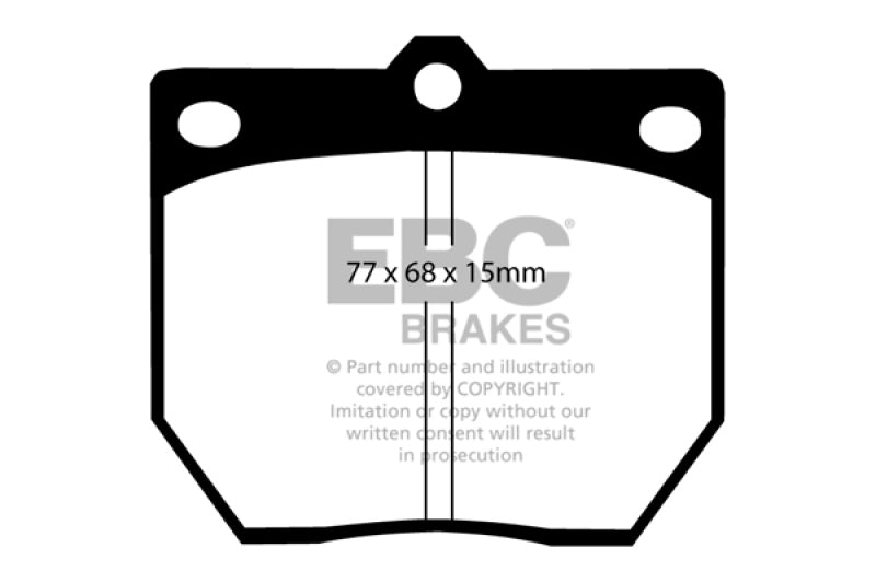 EBC 70-74 Datsun 240Z 2.4 Greenstuff Front Brake Pads - eliteracefab.com