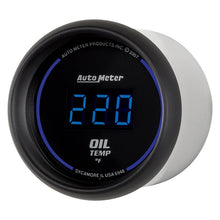 Load image into Gallery viewer, AutoMeter GAUGE; OIL TEMP; 2 1/16in.; 340deg.F; DIGITAL; BLACK DIAL W/BLUE LED - eliteracefab.com