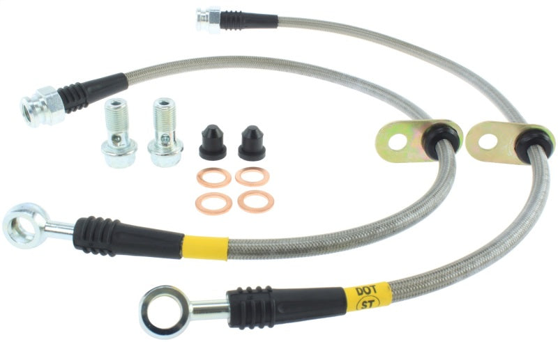 STOPTECH 08-10 EVO X AWD STAINLESS STEEL REAR BRAKE LINES, 950.46508 - eliteracefab.com