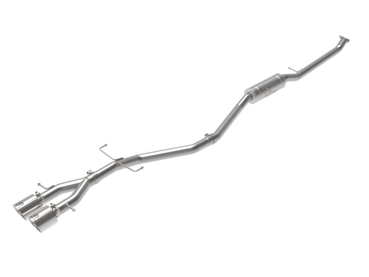 aFe Takeda 2.5in 304SS Cat-Back Exhaust System 17-20 Honda Civic SI Coupe L4-1.5L (t) - Polished Tip aFe