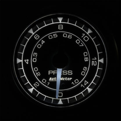 Autometer Chrono 2-1/16in 15PSI Pressure Gauge 8162
