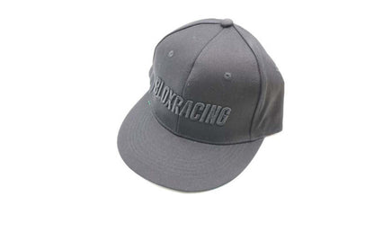 BLOX Racing Snapback Cap Black with Black Logo - Blox Racing - New Style Flat Bill BLOX Racing