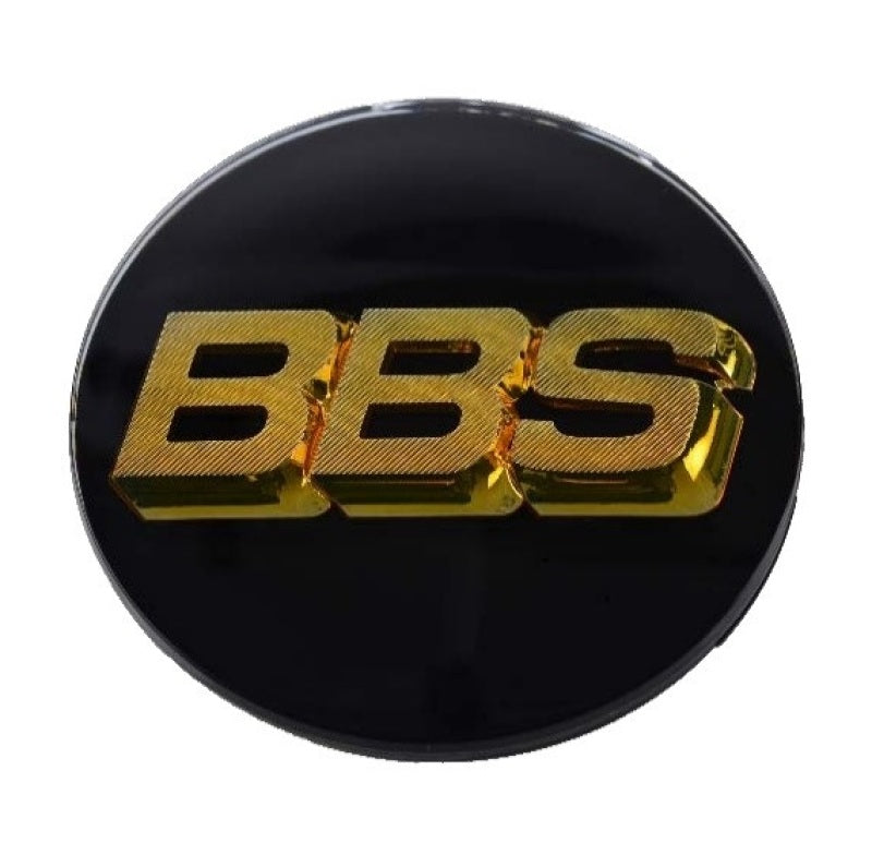 BBS Center Cap 80.6mm Black/Gold -D - eliteracefab.com