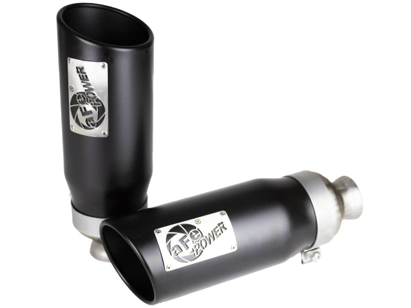 aFe MACH Force-XP 4-1/2in Steel OE Replacement Exhaust Tips - 2021+ Dodge Ram (5.7L V8) - Black aFe