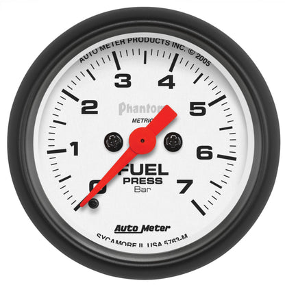 AutoMeter Gauge Fuel Pressure 2-1/16in. 7Bar Digital Stepper Motor Phantom 5763-M