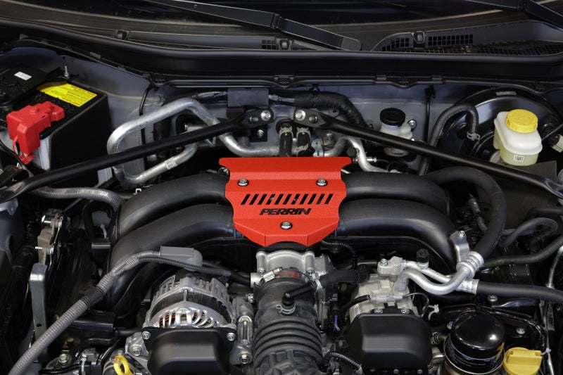 Perrin 2022+ Subaru BRZ / Toyota GR86 Engine Cover - Red Wrinkle - eliteracefab.com