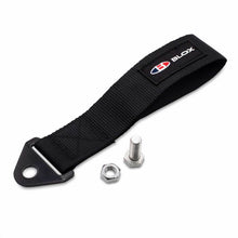 Load image into Gallery viewer, BLOX Racing Universal Tow Strap With BLOX Logo - Black - eliteracefab.com