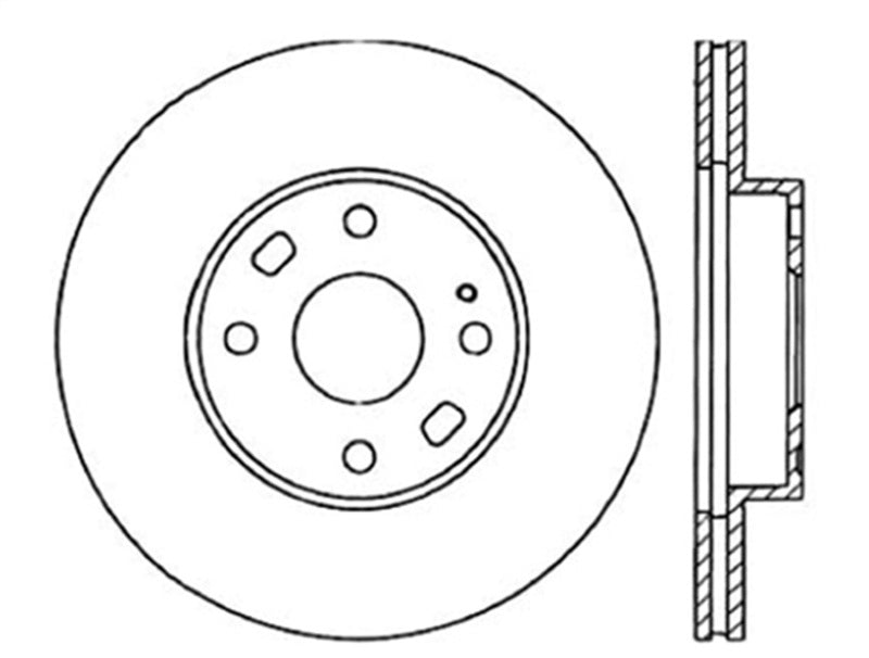 Centric 94-05 Mazda Miata MX-5 (Normal Suspension) Front CryoStop Rotor Stoptech