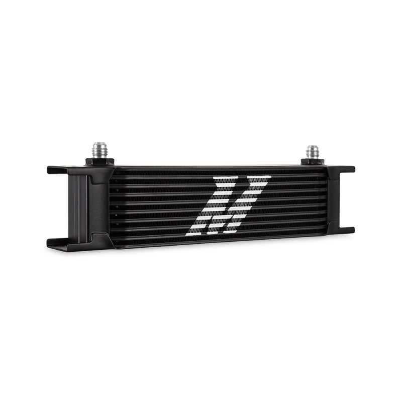 Mishimoto Universal - 6AN 10 Row Oil Cooler - Black - eliteracefab.com