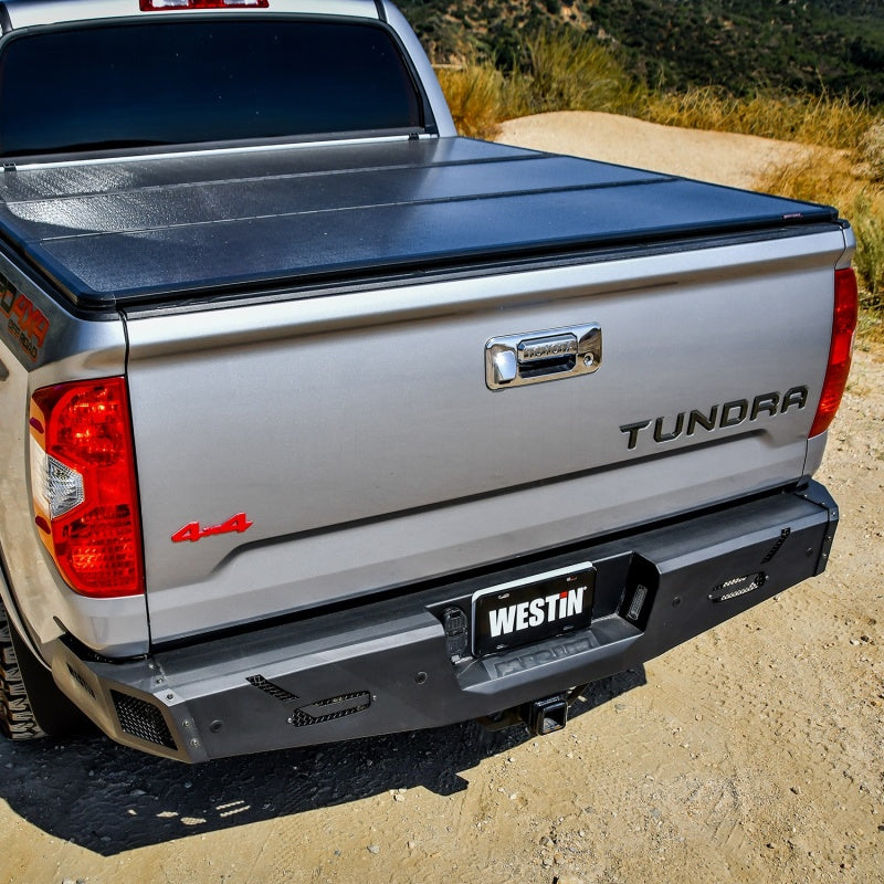 Westin 14-21 Toyota Tundra (Excl. Tundra w/Blind Spot Sys) Pro-Series Rear Bumper - Tex. Blk Westin