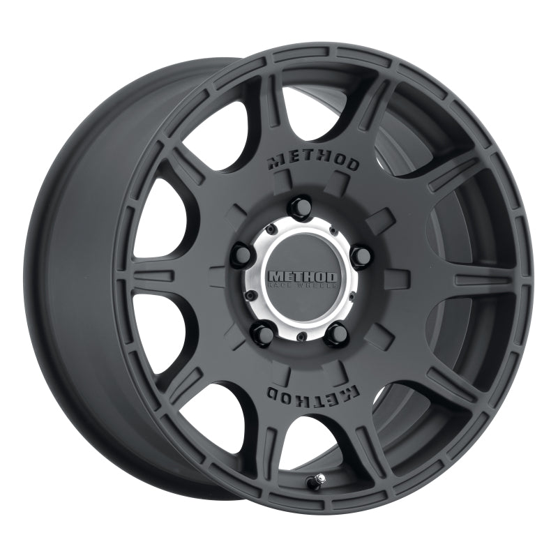 Method MR308 Roost 17x8.5 0mm Offset 5x5 71.5mm CB Matte Black Wheel - eliteracefab.com