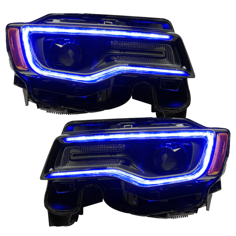 Oracle 14-21 Jeep Grand Cherokee Dynamic Headlight DRL Upgrade Kit - ColorSHIFT - Dynamic - eliteracefab.com