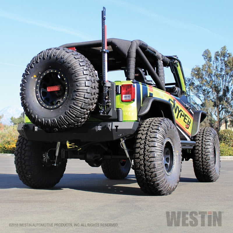 Westin 07-18 Jeep Wrangler JK WJ2 Rear Bumper - Textured Black - eliteracefab.com