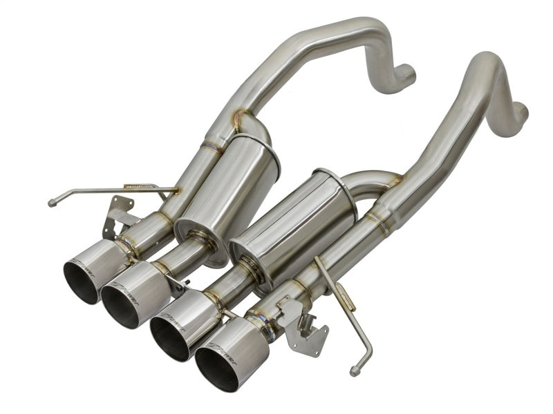 aFe MACHForce XP 3in-2 1/2in Axle Back 304SS Exhaust w/ Polished Tips 15-17 Chevy Corvette Z06 aFe