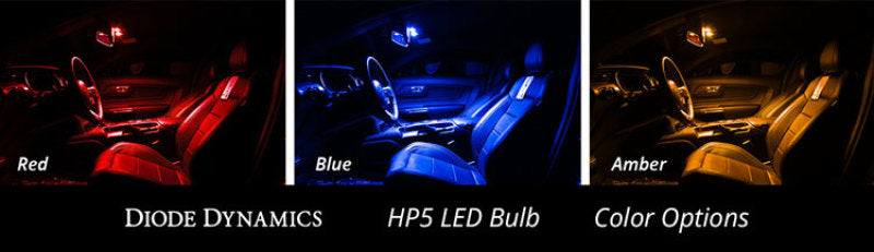 Diode Dynamics 194 LED Bulb HP5 LED - Red Set of 12 Diode Dynamics