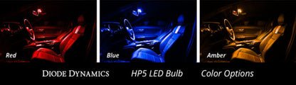 Diode Dynamics 194 LED Bulb HP5 LED - Red Set of 12 Diode Dynamics