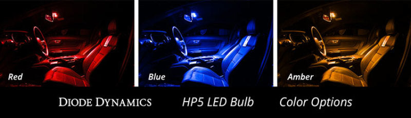 Diode Dynamics 194 LED Bulb HP5 LED - Red Set of 12