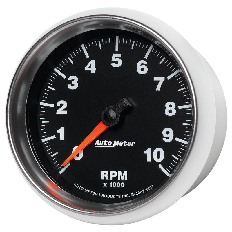 Autometer GS 3-3/8in 10000 RPM In-Dash Tachometer Gauge 3897