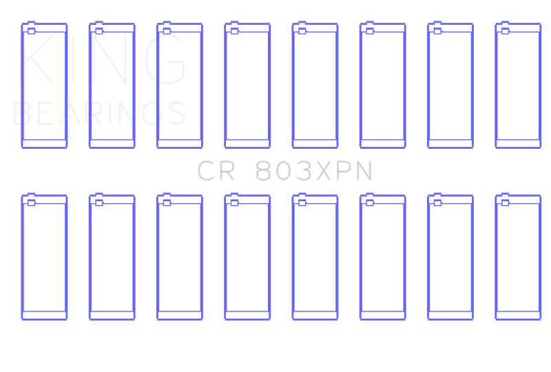 King 55-67 Ford 265/283/302/327 V8 (Size STD) Performance Rod Bearing Set - eliteracefab.com