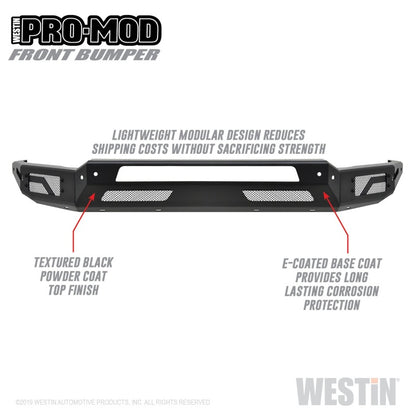 Westin 2010-2019 Dodge Ram 2500/3500 ( Old Body Style )  Pro-Mod Front Bumper Westin