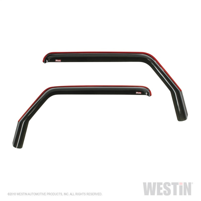 Westin 2018-2019 Jeep Wrangler JL Wade In-Channel Wind Deflector 2pc - Smoke - eliteracefab.com