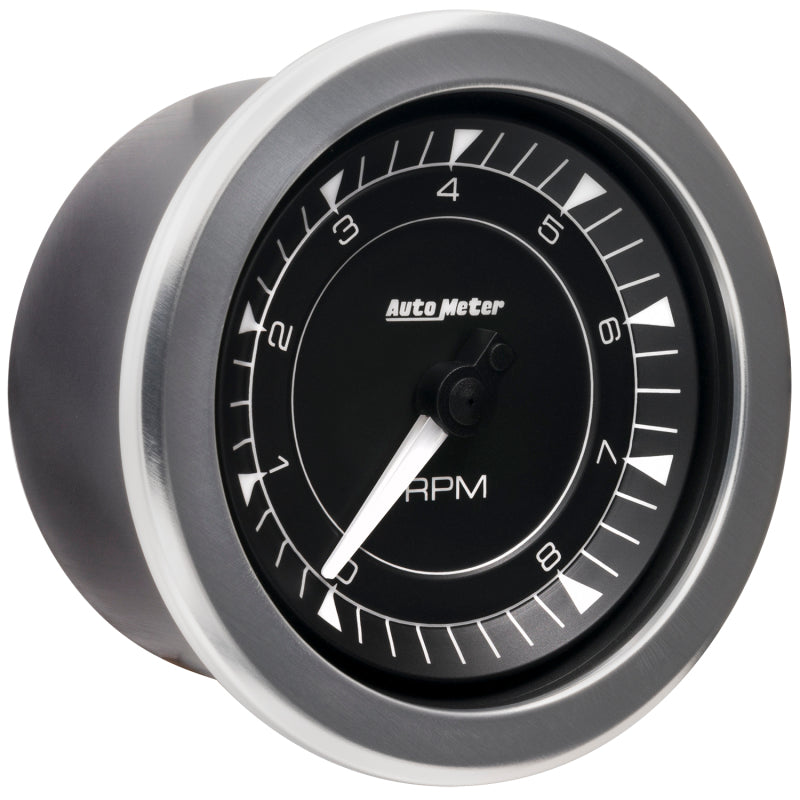 Autometer Chrono 3-3/8in 10k RPM In Dash Tachometer Gauge 8197