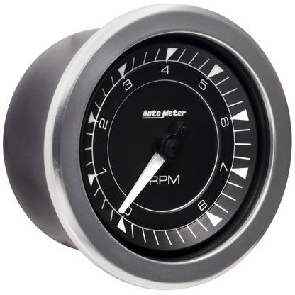 Autometer Chrono 3-3/8in 10k RPM In Dash Tachometer Gauge 8197