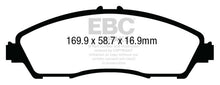 Load image into Gallery viewer, EBC 14+ Acura MDX 3.5 Yellowstuff Front Brake Pads - eliteracefab.com