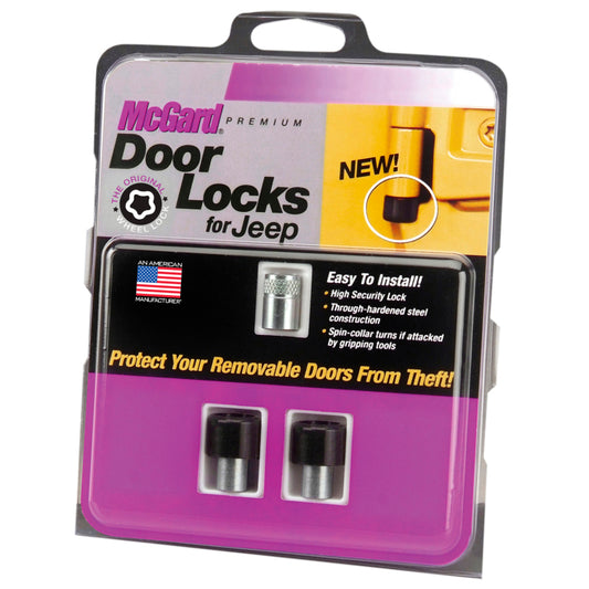 McGard Jeep Wrangler JK 2 Door Lock Set M6x1.0 Thread - 76057