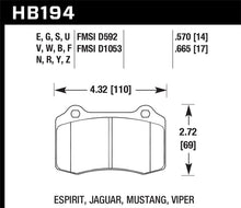 Load image into Gallery viewer, Hawk Performance Blue 9012 Rear Brake Pads - HB194E.570