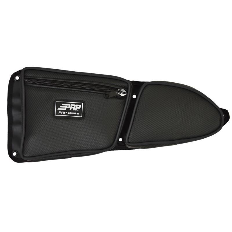 PRP Polaris RZR Front Door Bag with Knee Pad (Driver Side)- Black - eliteracefab.com