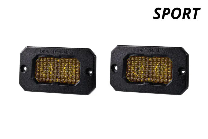 Diode Dynamics Stage Series 2in LED Pod Sport - Yellow Combo Flush ABL (Pair) Diode Dynamics