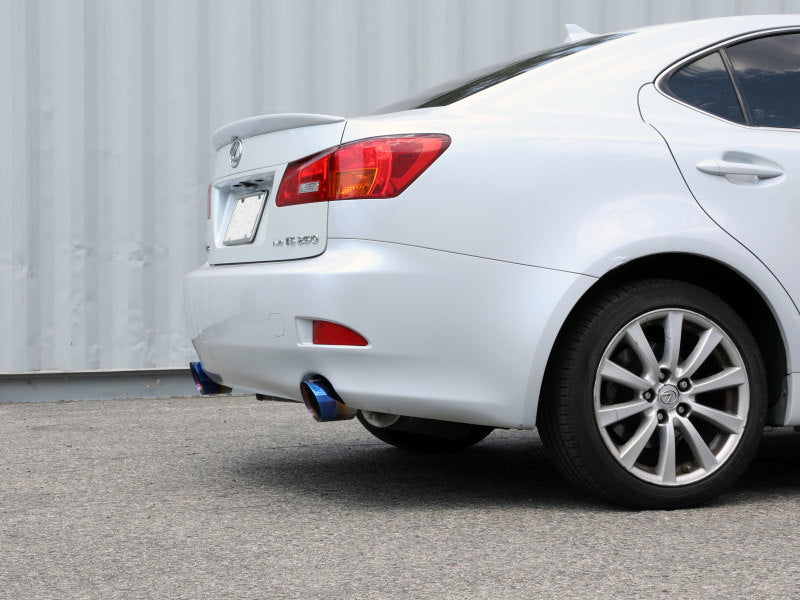 aFe POWER Takeda 06-13 Lexus IS250/IS350 SS Axle-Back Exhaust w/ Blue Flame Tips aFe