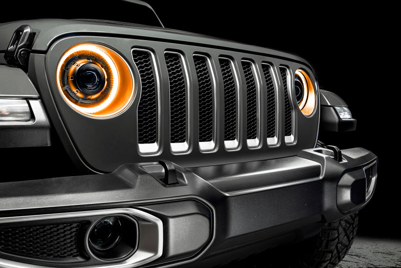 Oracle Jeep JL/Gladiator JT Oculus Switchback Bi-LED Projector Headlights - Amber/White Switchback - eliteracefab.com