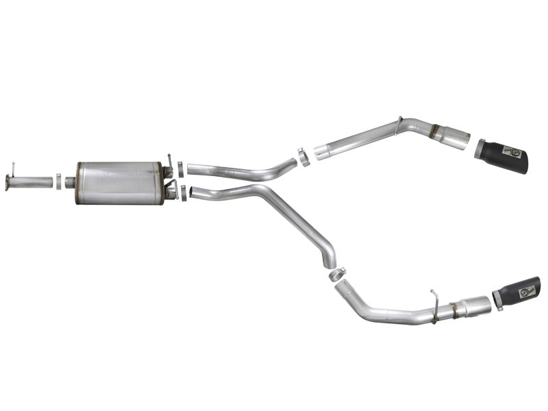 aFe MACH Force-Xp 3in 409 SS Cat-Back Exhaust 2019 RAM 1500 V8-5.7L w/ Black Tip - eliteracefab.com