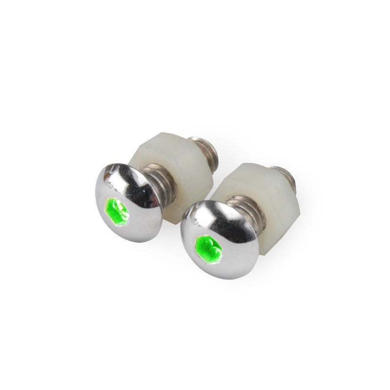 DEI LED Lighted Button Head Bolts Universal Accent Lighting - 2-pack - Green DEI